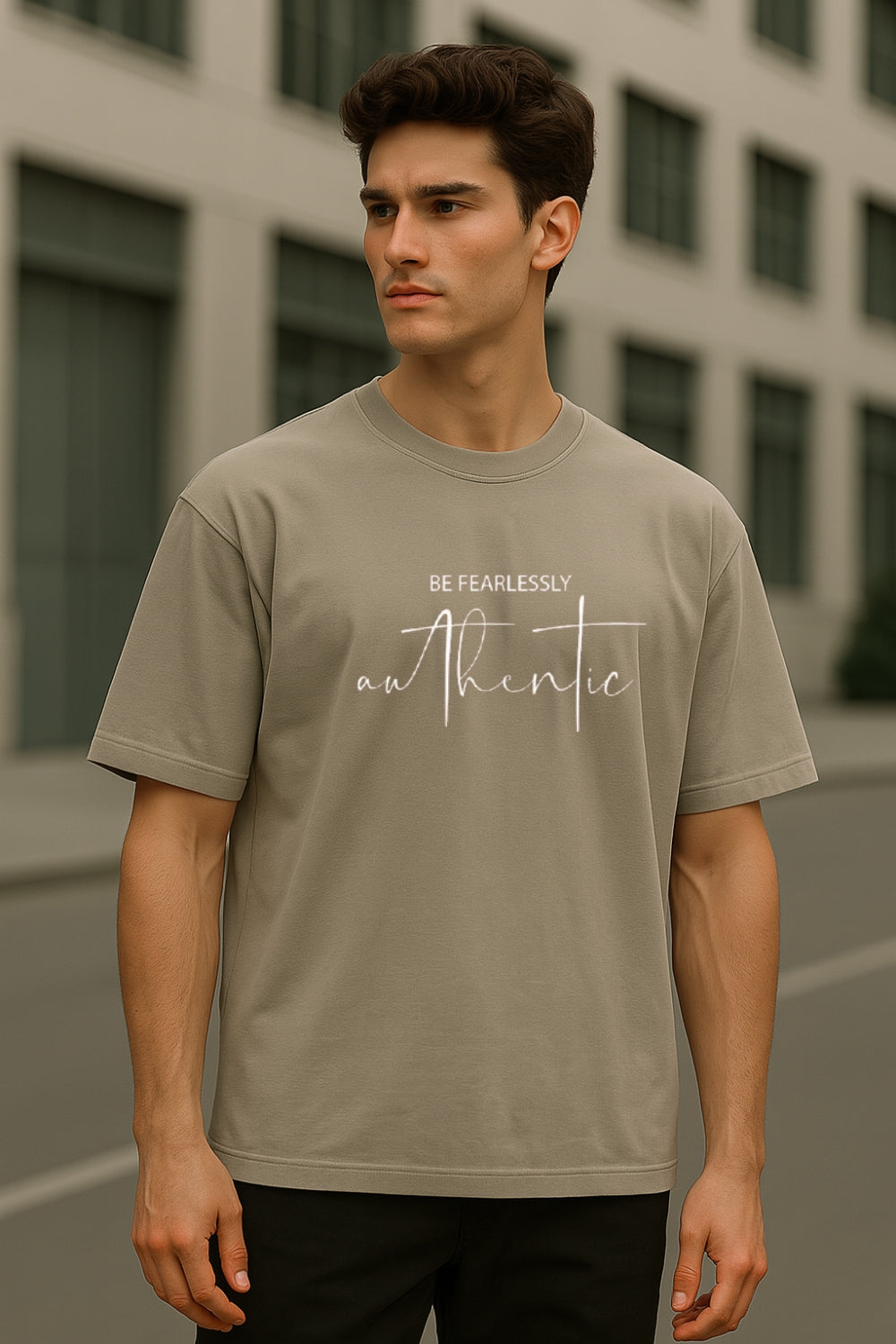 Be Fearlessly Authentic Oversized T-Shirt