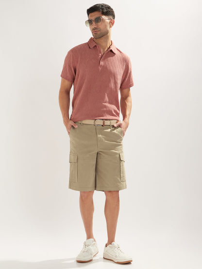 Solid Cargo Shorts