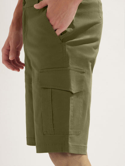 Solid Cargo Shorts