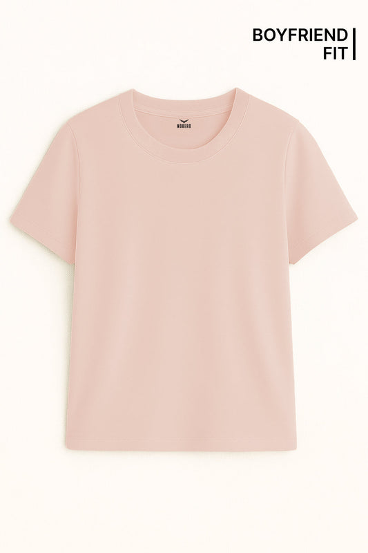 Boyfriend Fit Cotton T-Shirt