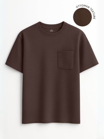 Ottoman Textured Half Sleeve T-Shirt