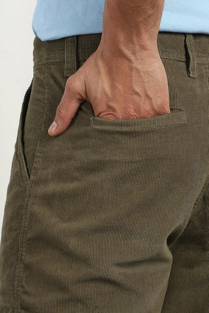Corduroy Woven Cargo Pants