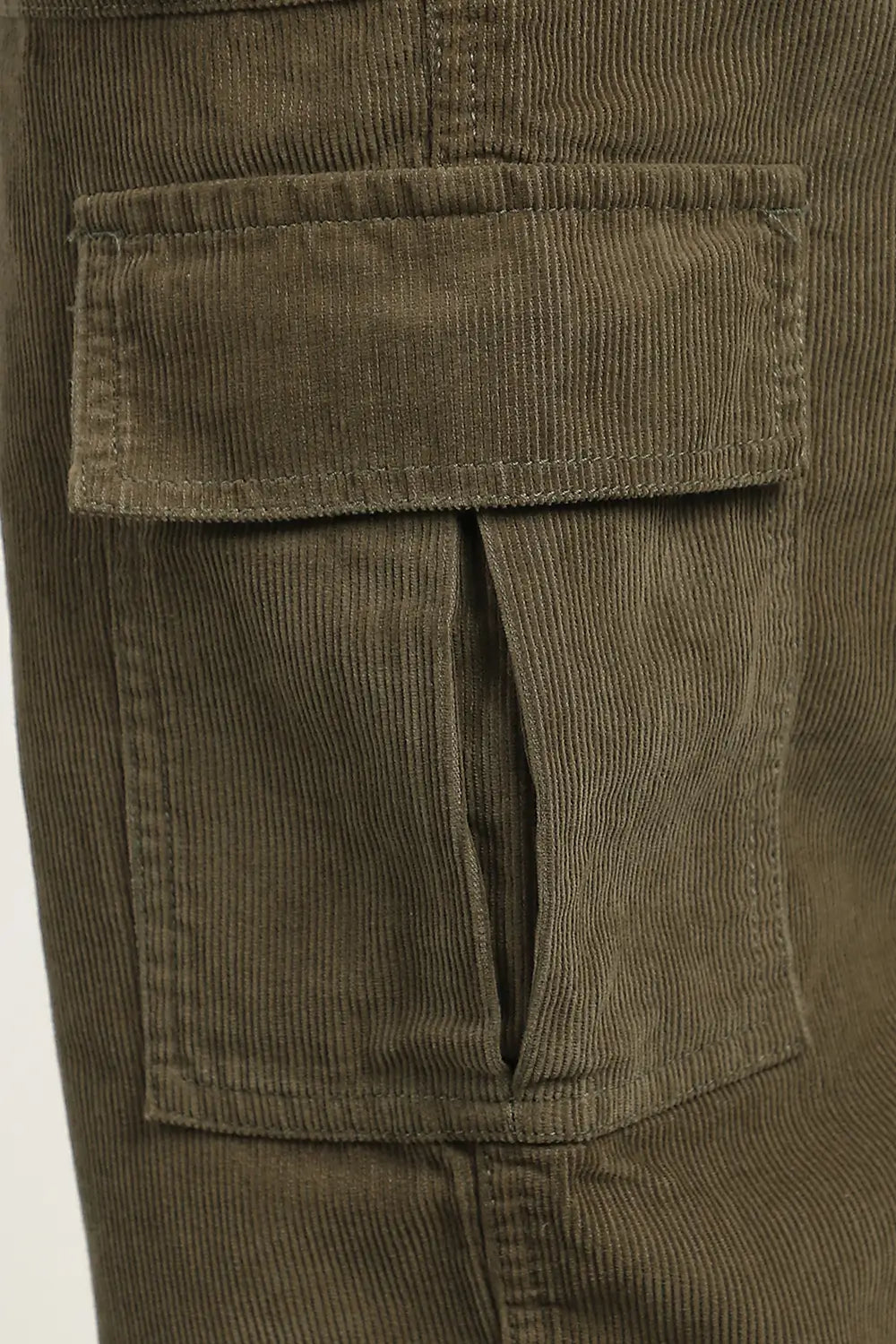 Corduroy Woven Cargo Pants