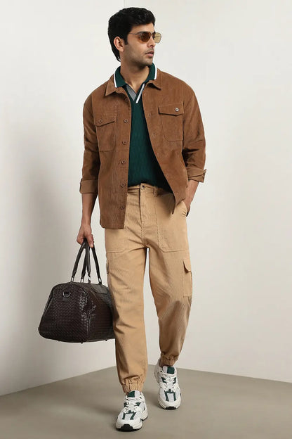 Corduroy Woven Cargo Pants
