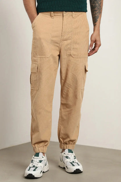 Corduroy Woven Cargo Pants