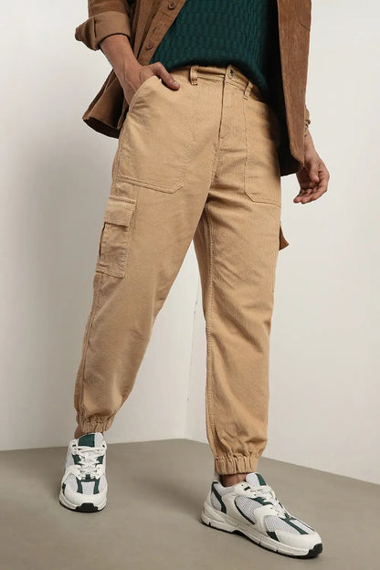 Corduroy Woven Cargo Pants