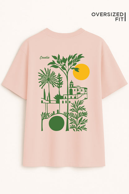 Croatia Oversized Fit Women Tee