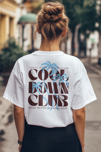 Boyfriend Cool Down Club Oversized T-Shirt