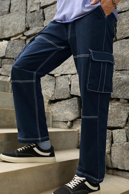 Classic Straight Fit Woven Cargo Pants