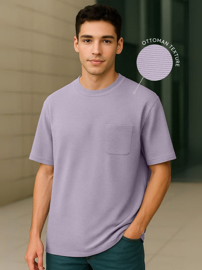 Ottoman Textured Half Sleeve T-Shirt