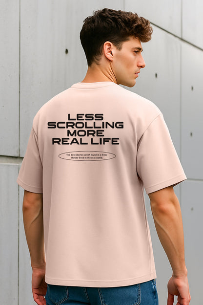 Less Scrolling Oversized T-Shirt