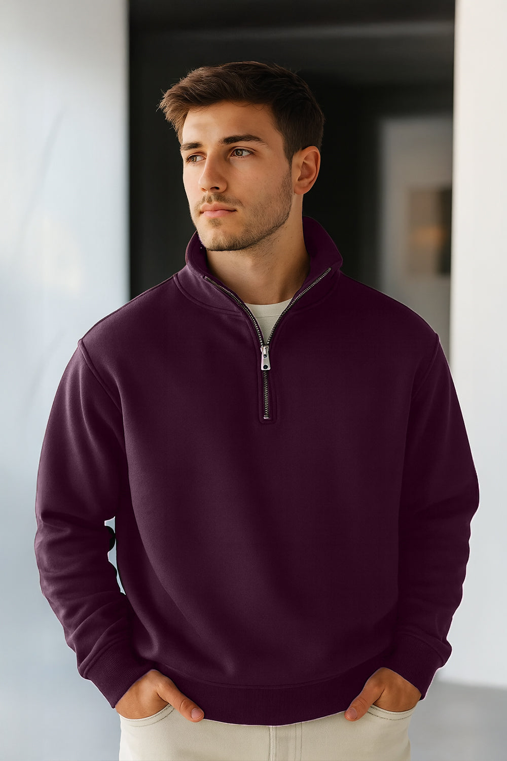 Mock Neck Sweatshirt