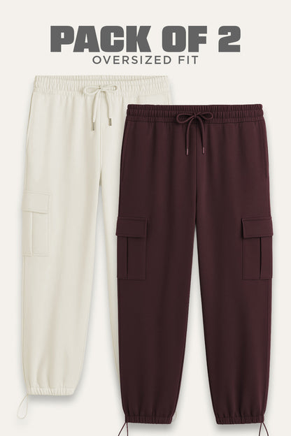 2-Pack Oversized Cargo Joggers