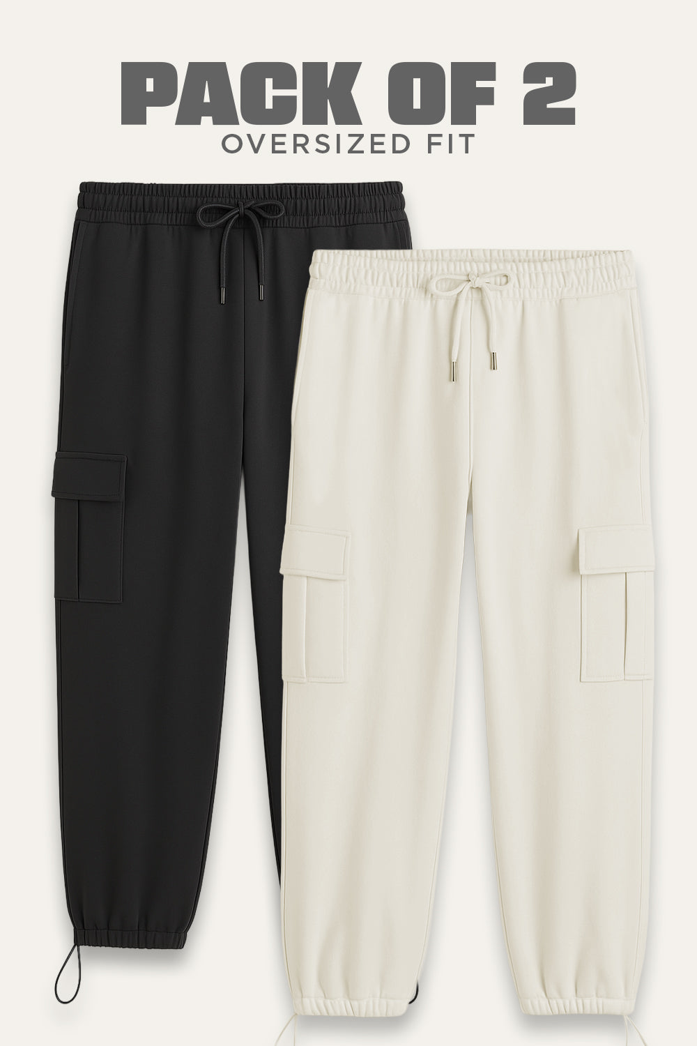 2-Pack Oversized Cargo Joggers