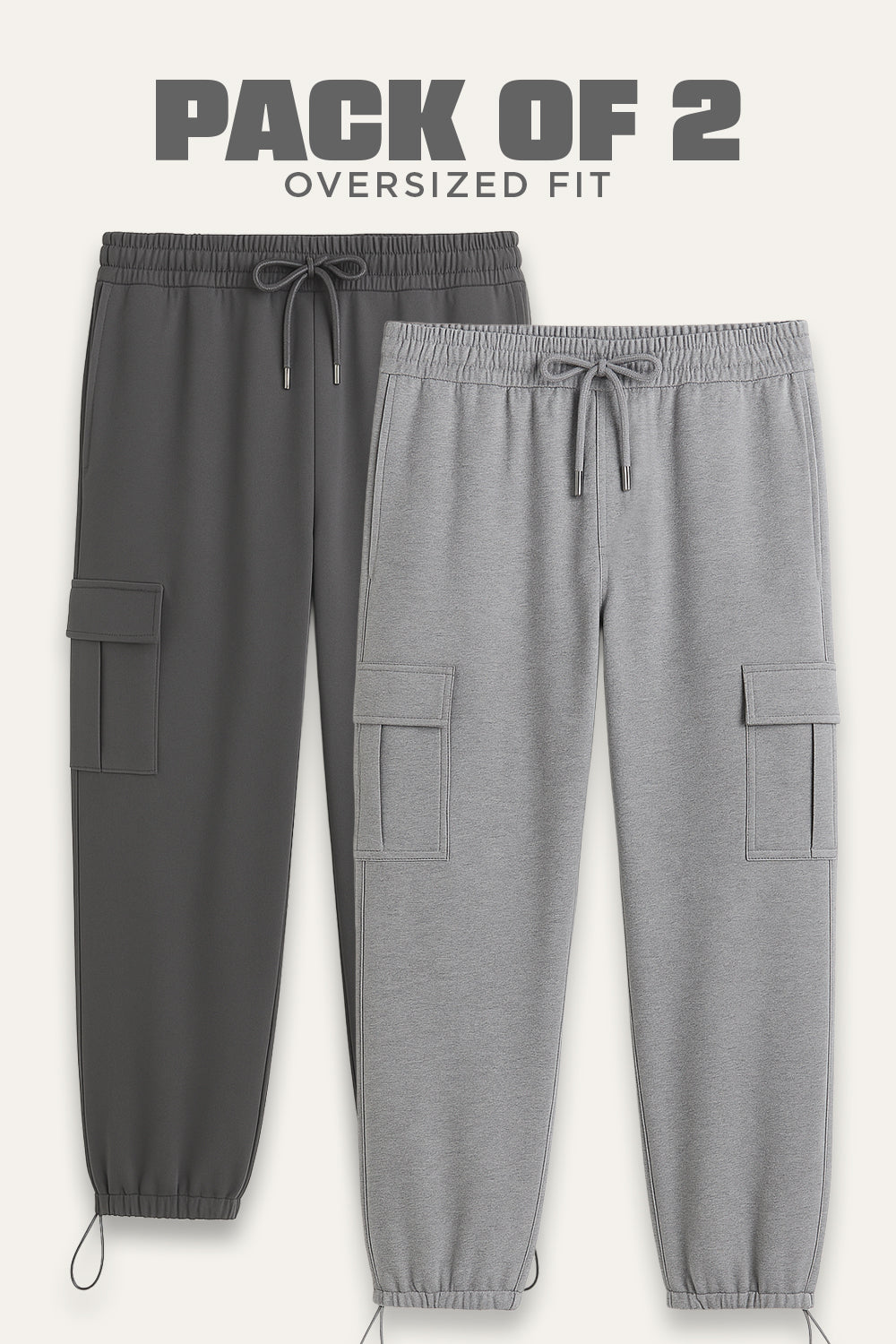 2-Pack Oversized Cargo Joggers