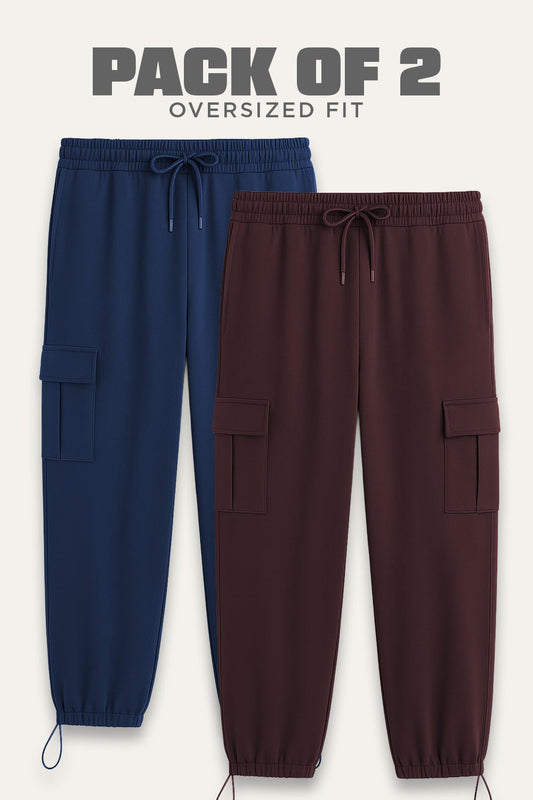 2-Pack Oversized Cargo Joggers