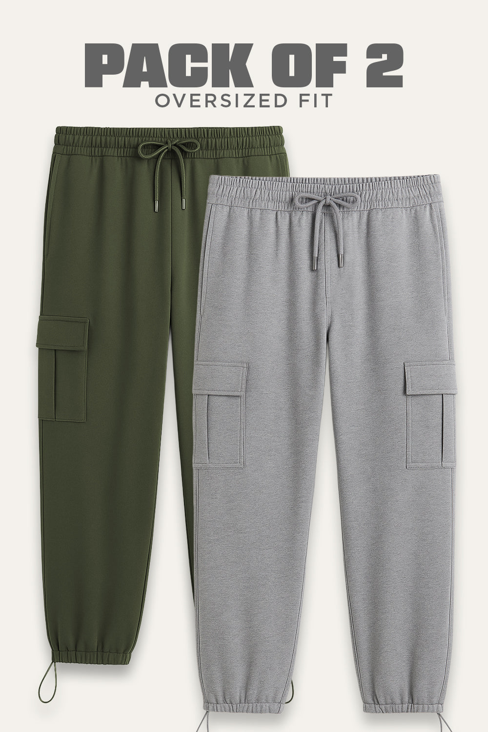 2-Pack Oversized Cargo Joggers