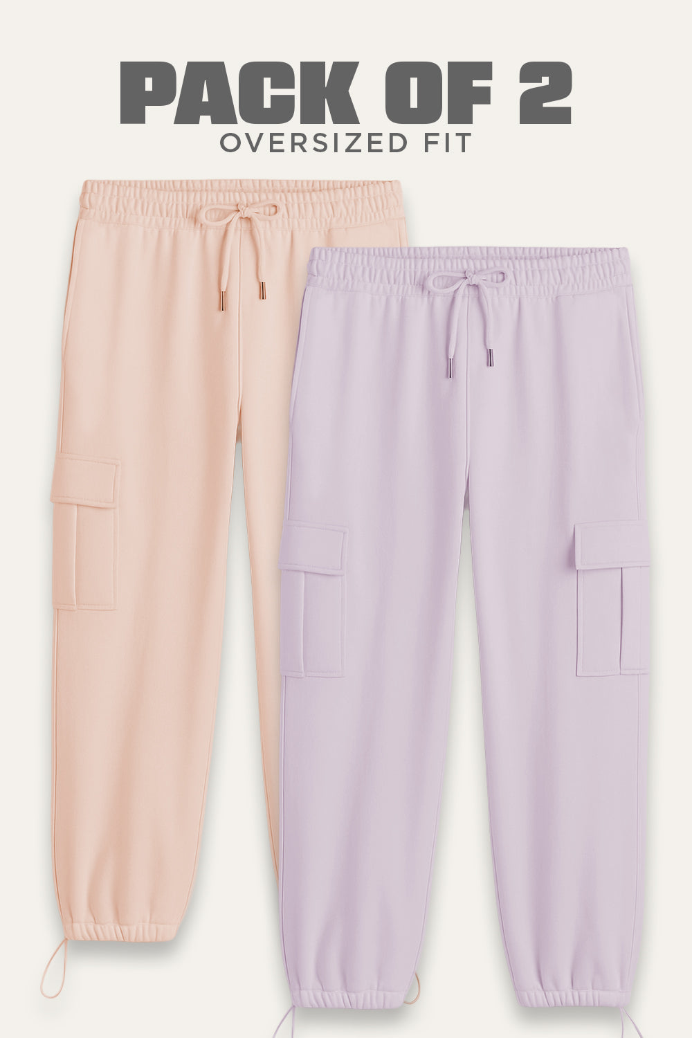 2-Pack Oversized Cargo Joggers