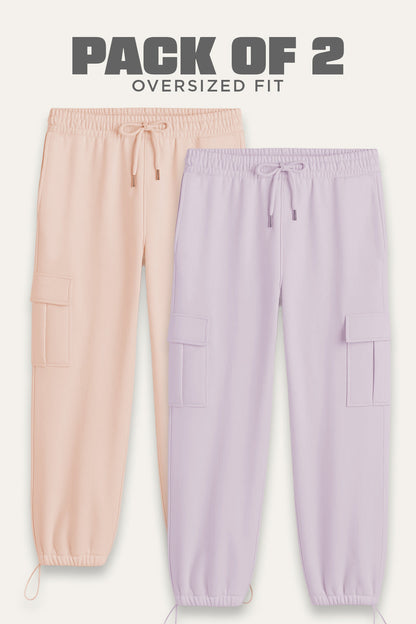 2-Pack Oversized Cargo Joggers