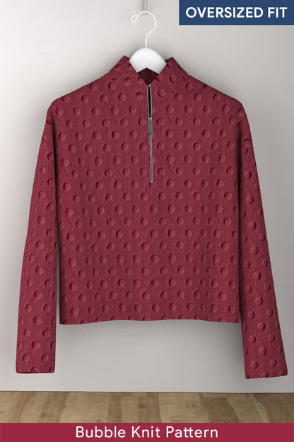 Women Oversized Zip-up Sweatshirts