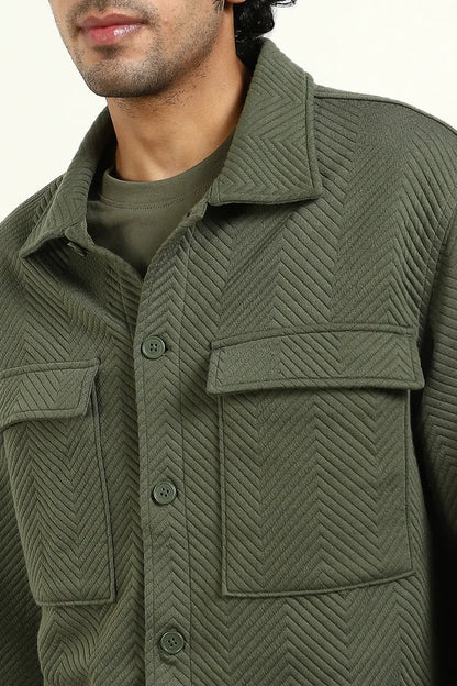 Oversized Textured Shackets