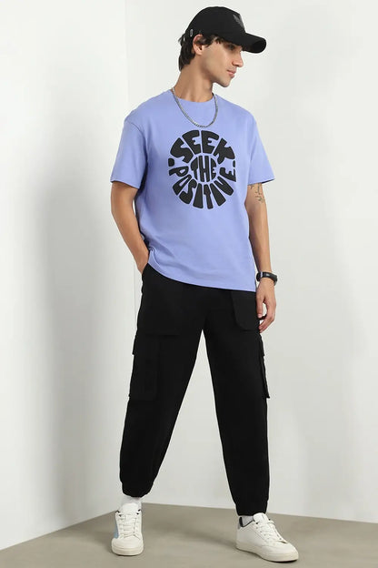 Oversized Woven Black Cargo Pants