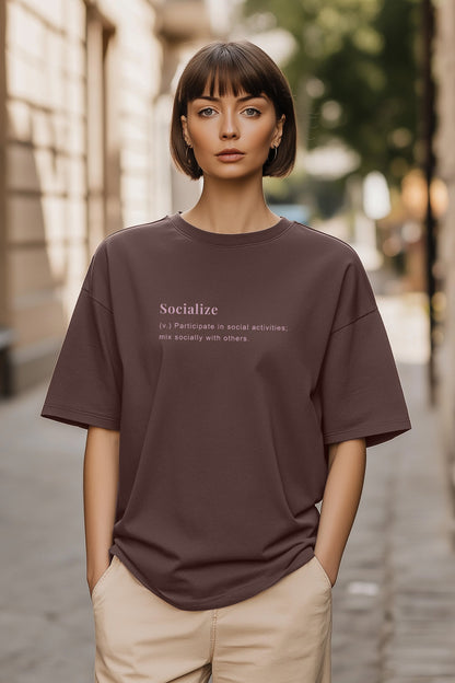 Boyfriend Socialize Oversized T-Shirt