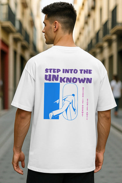 Step into the unknown Oversized T-Shirt