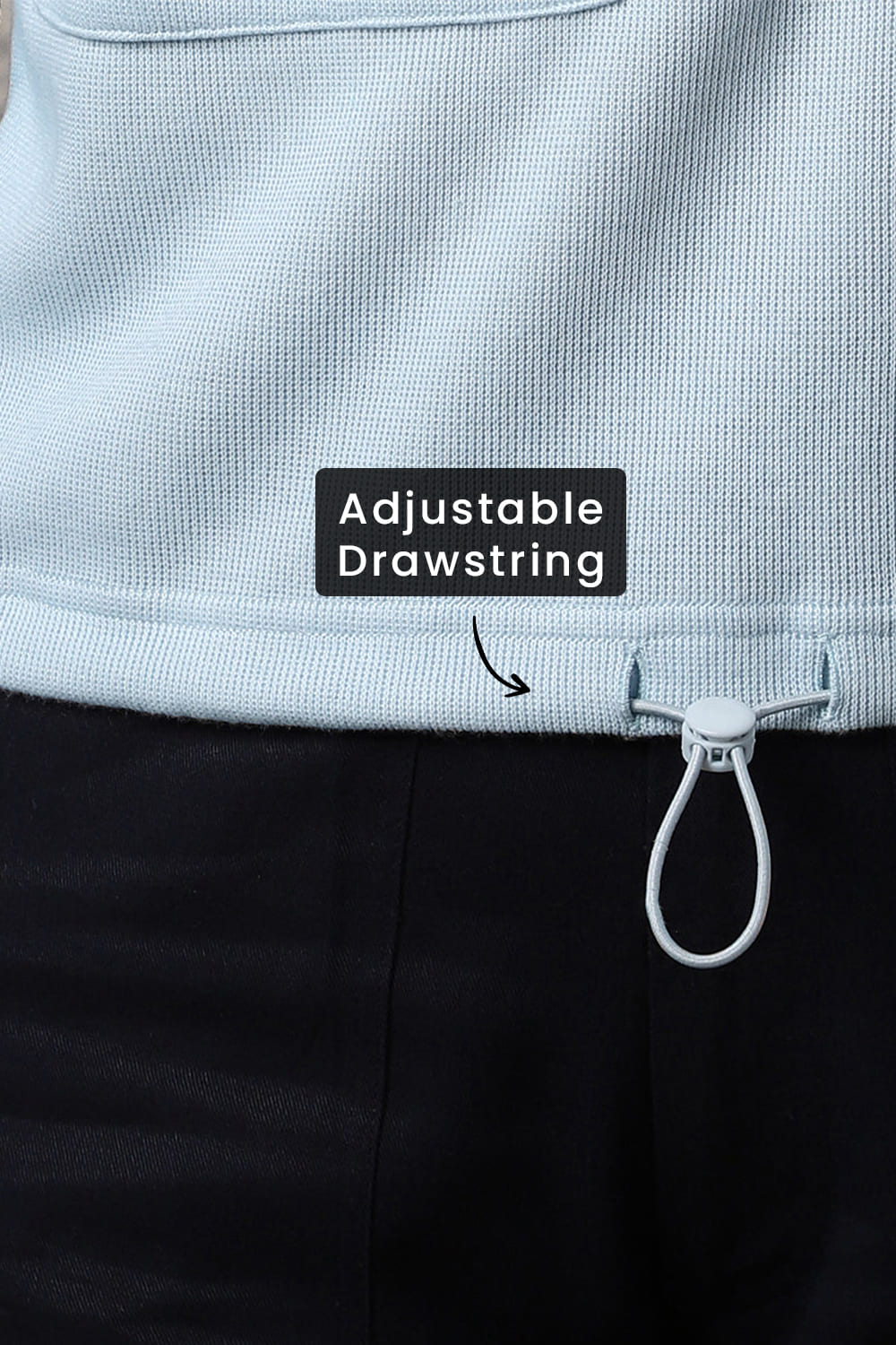 Oversized Flap Pocket Self Design Pullover