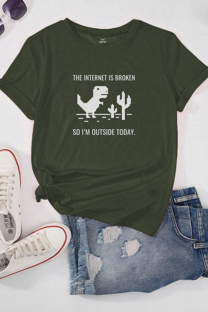 Boyfriend Internet Is Broken Classic Fit T-Shirt