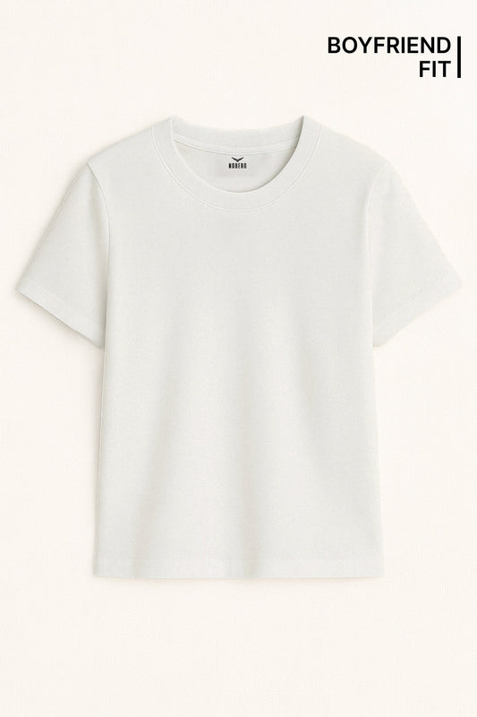 Boyfriend Fit Cotton T-Shirt