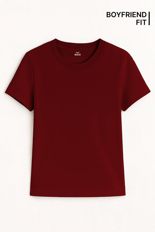 Boyfriend Fit Cotton T-Shirt