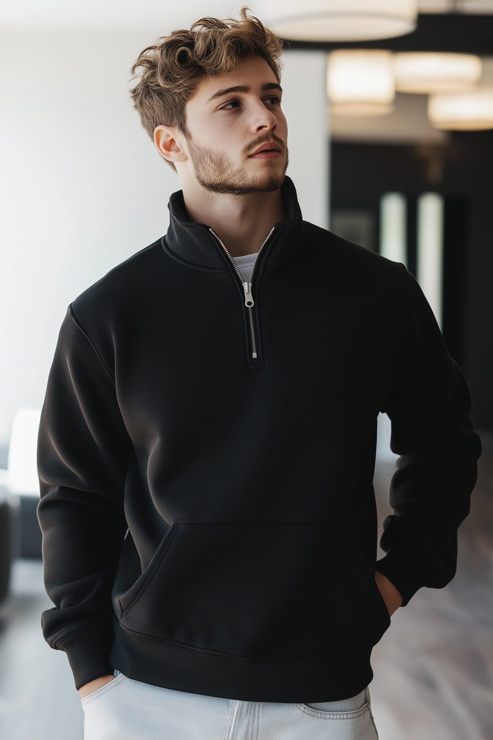 Mock Neck Sweatshirt