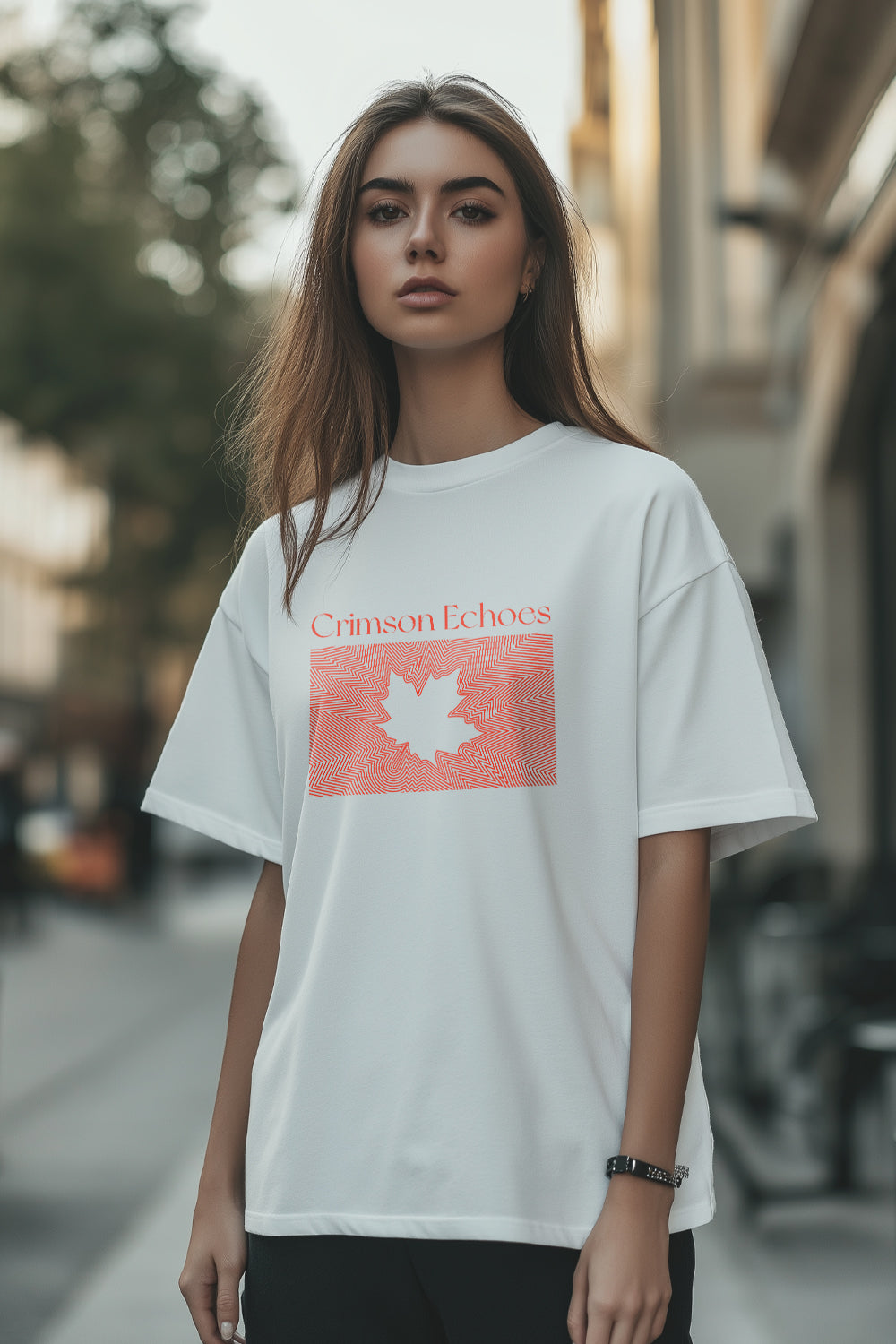 Crimson Oversized T-Shirt