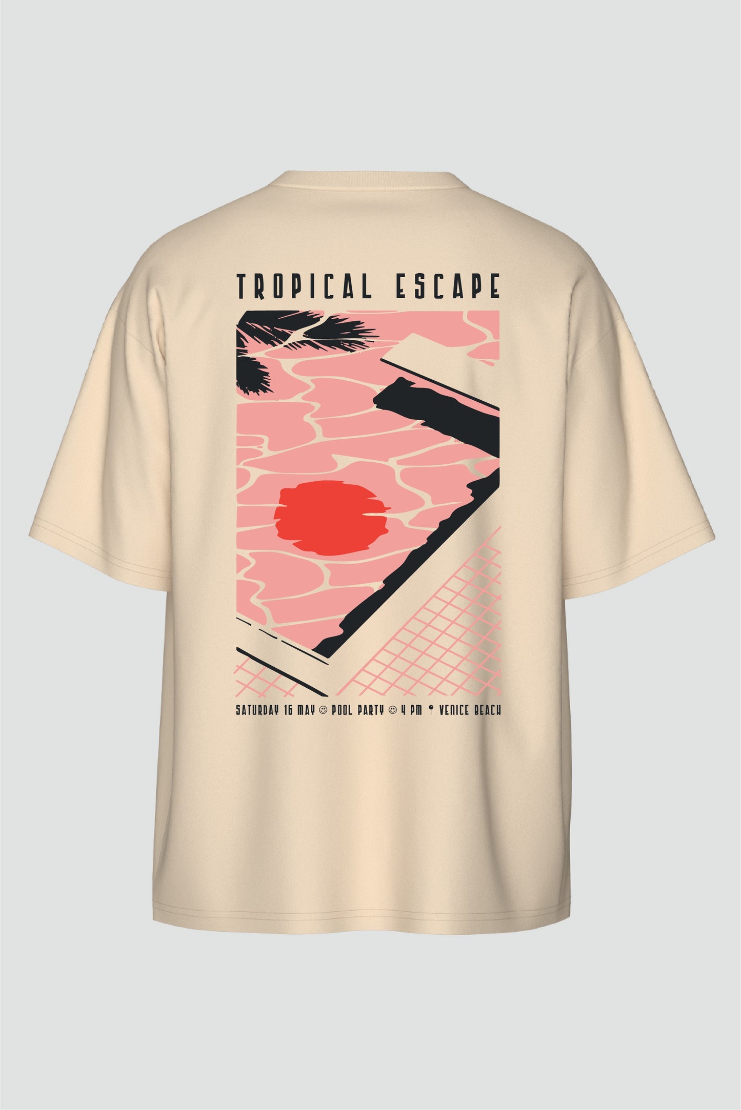 Tropical Escape Oversized T-Shirt