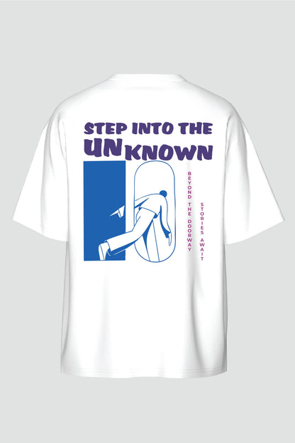 Step into the unknown Oversized T-Shirt