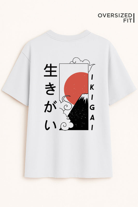 Ikigai Oversized Fit Women Tee