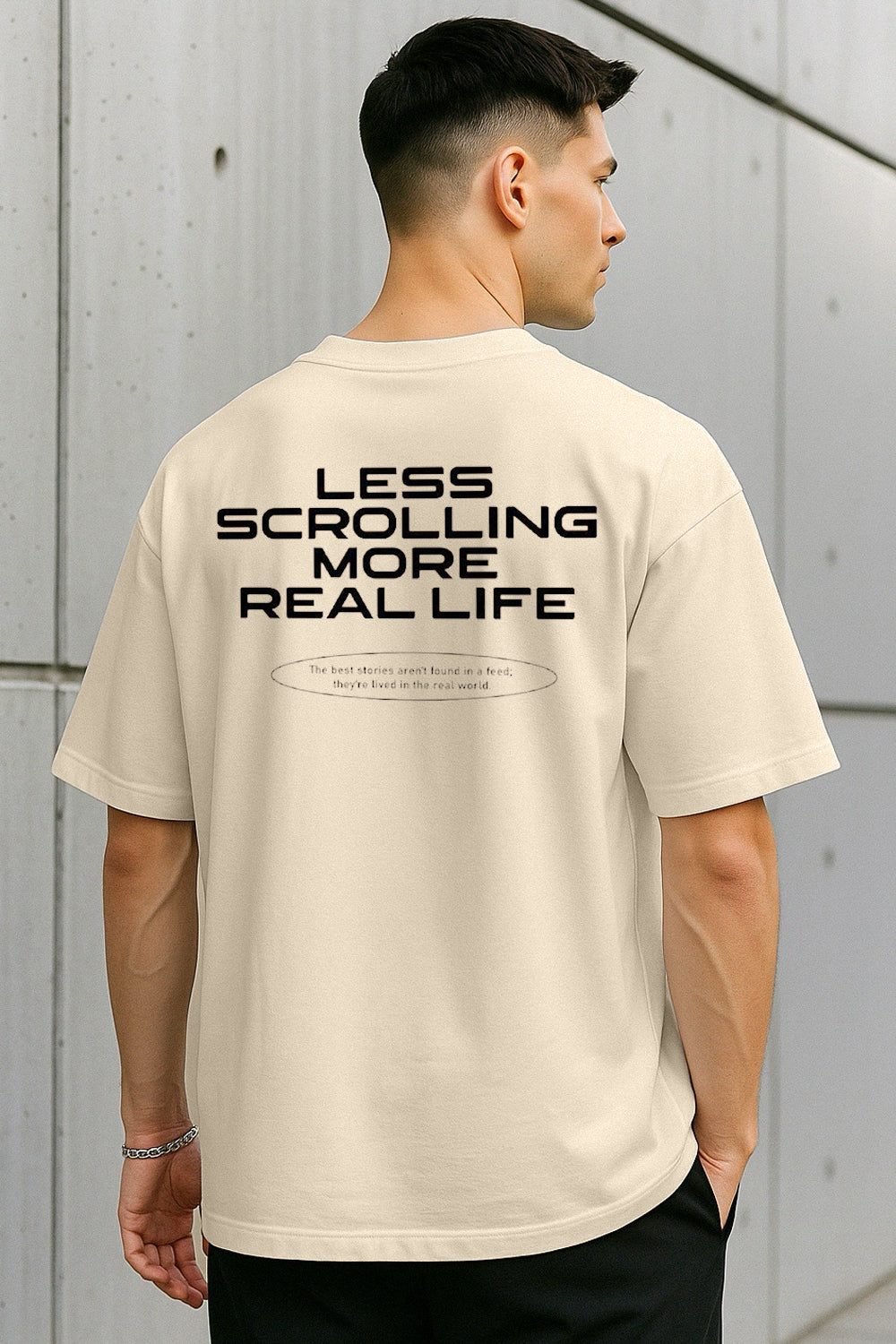 Less Scrolling Oversized T-Shirt