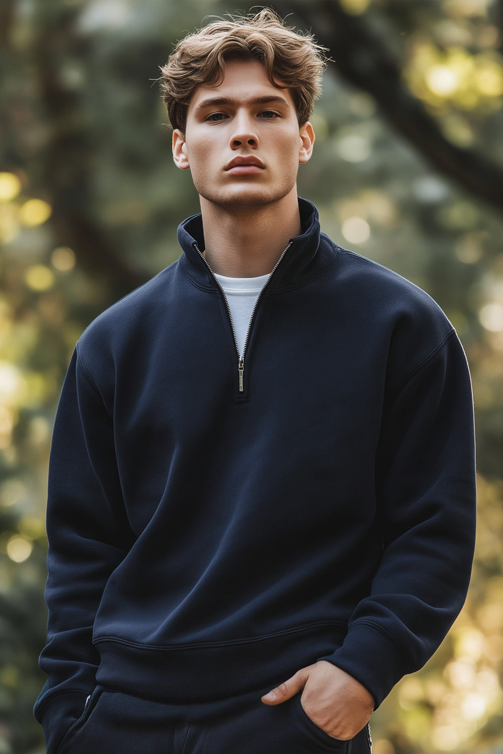 Mock Neck Sweatshirt