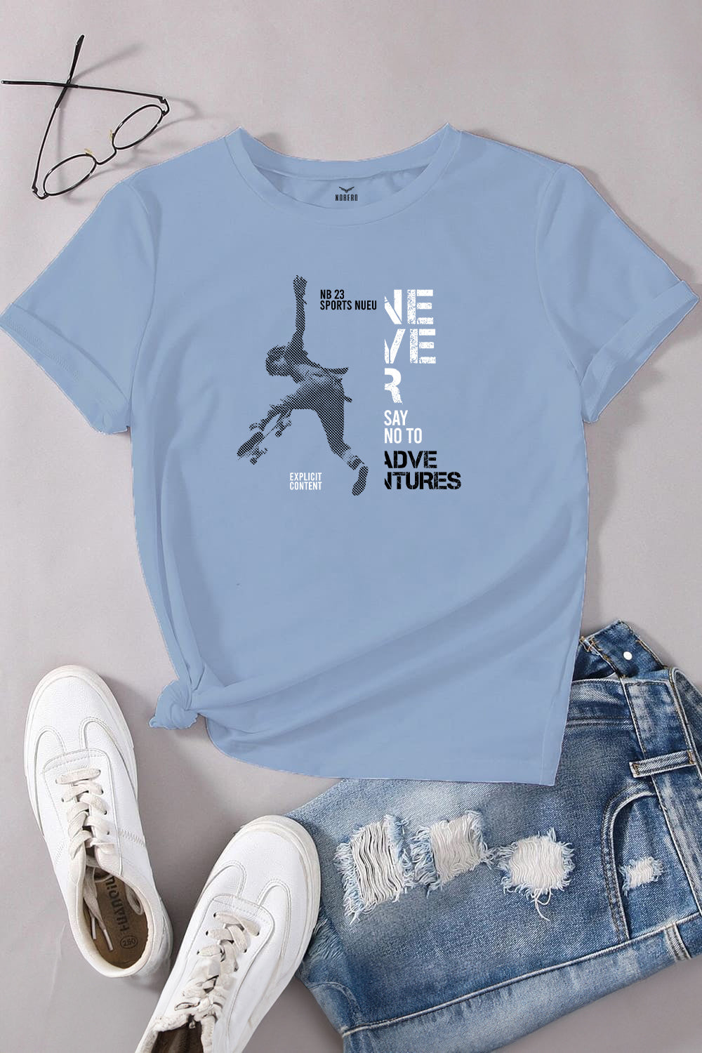 Oversized Fit Never Say No T-Shirt