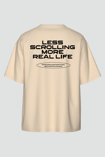 Less Scrolling Oversized T-Shirt