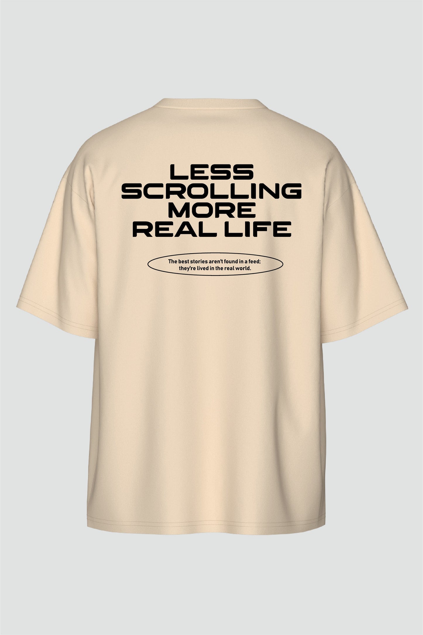 Less Scrolling Oversized T-Shirt