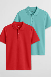 Poppy Red/Aqua Blue