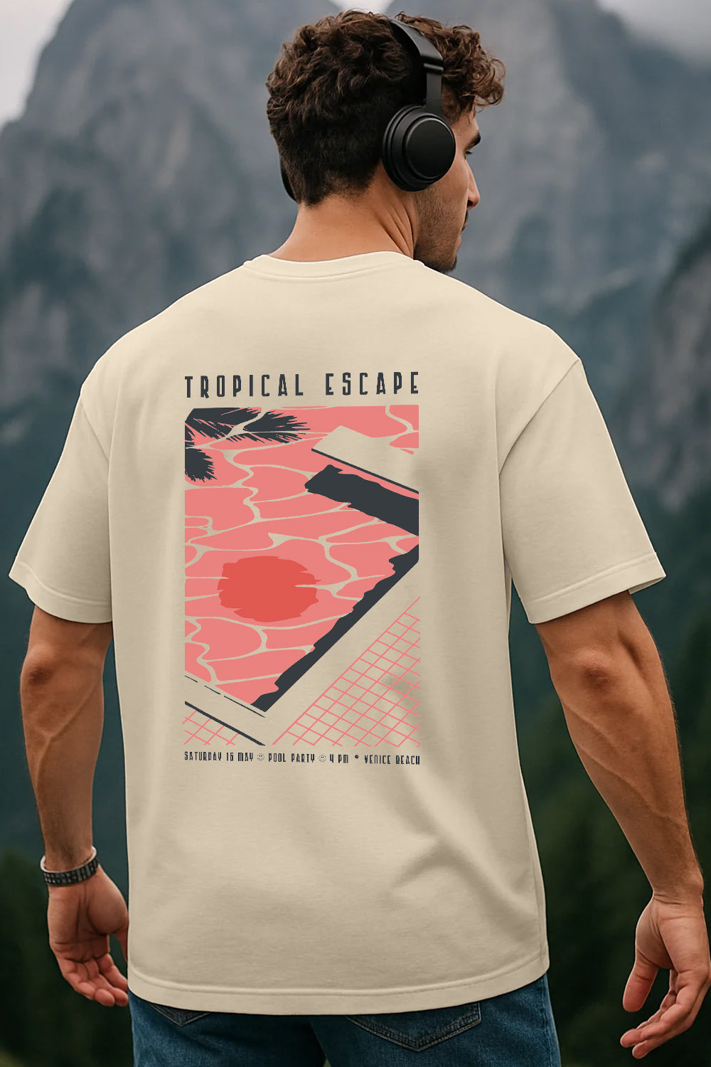 Tropical Escape Oversized T-Shirt